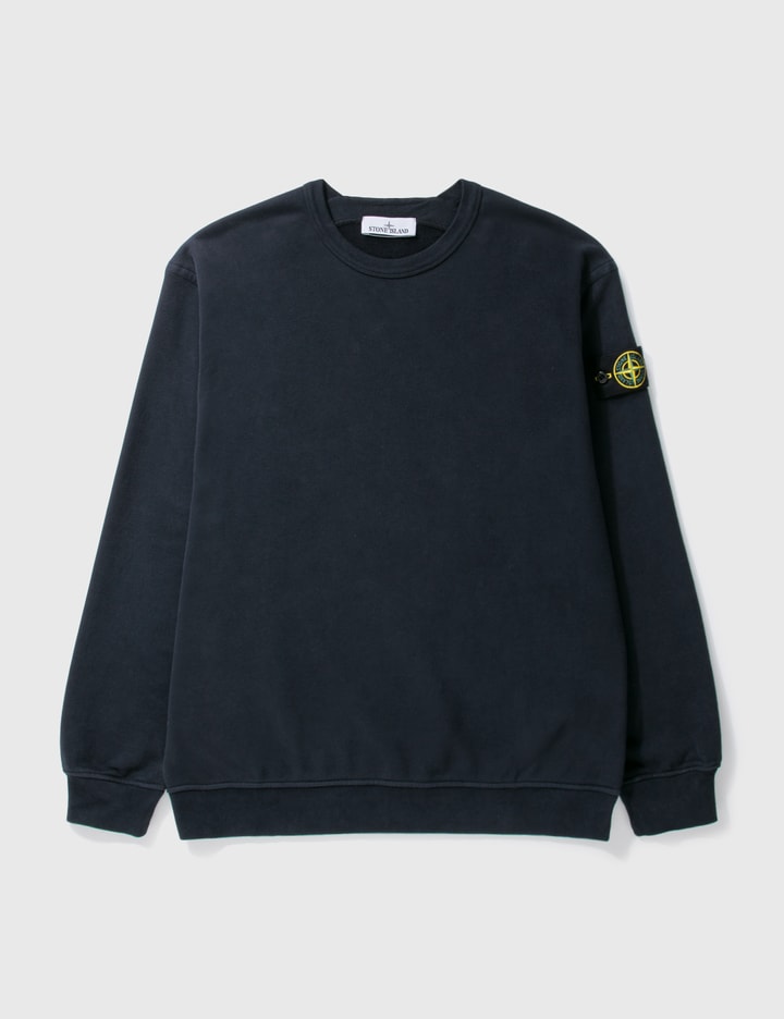 Stone Island Cotton Sweatshirt In Blue