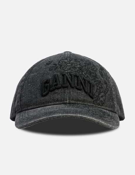 Washed Embroidery Denim Cap view 6