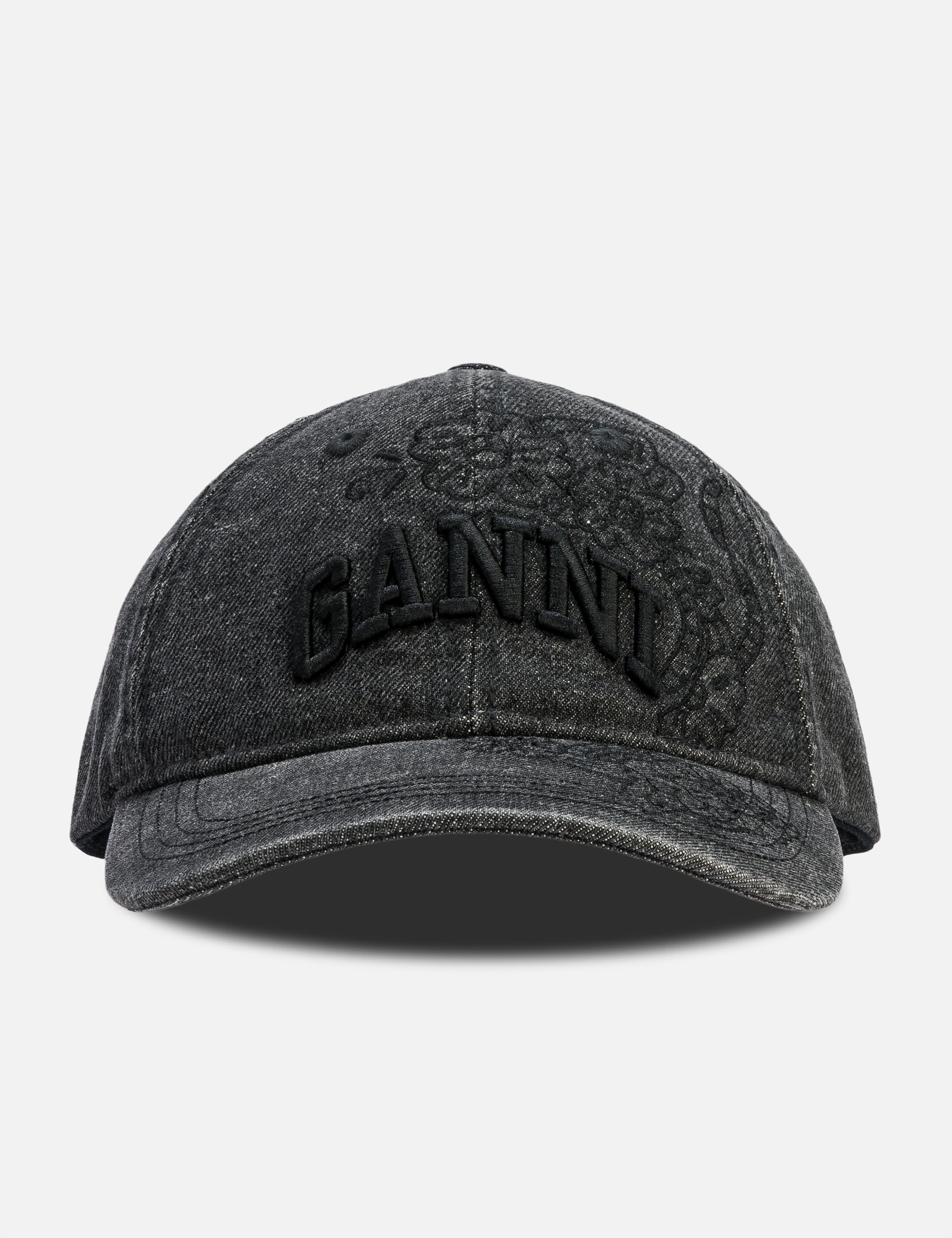 Washed Embroidery Denim Cap view 16