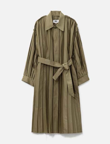 エムエムシックス メゾン マルジェラ Pleated Trench Coat