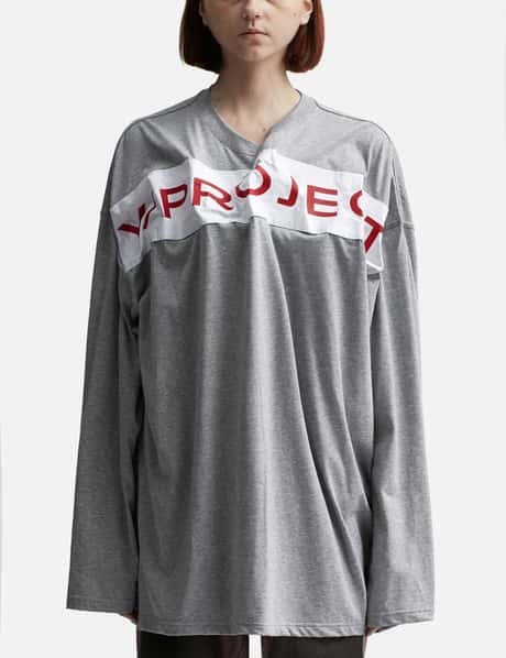 Y/PROJECT Scrunched Logo Long Sleeve T-Shirt