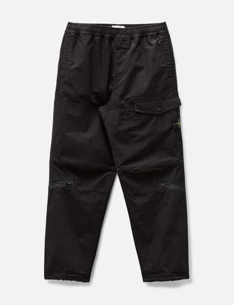 Stone Island Black Cargo Pants for Men