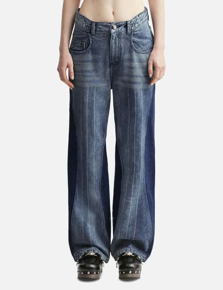 Ader Error Mix Panel Jeans