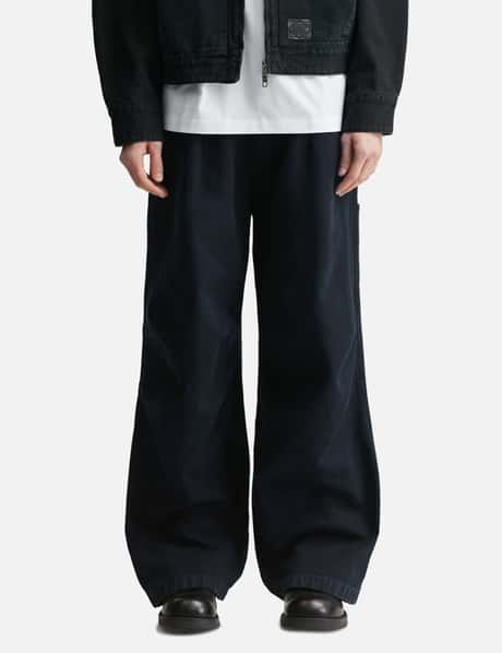 3D Wide Dyed Denim Pants view 10