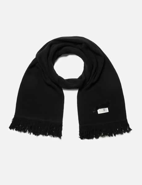 MM6 Maison Margiela Taped Label Wool Scarf