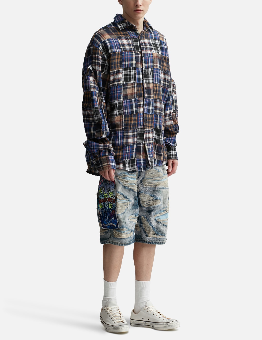 MULTI-PLAID POCKET FLANNEL view 16