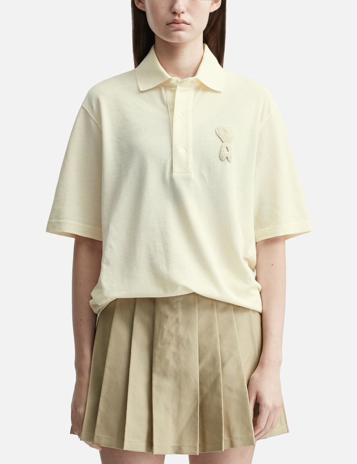 Ami Ami De Coeur Super Lightweight Cotton Piqué Polo Shirt