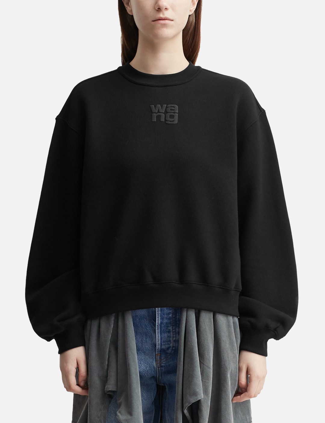 Puff Logo Essential Terry Crew Sweatshirt view 13