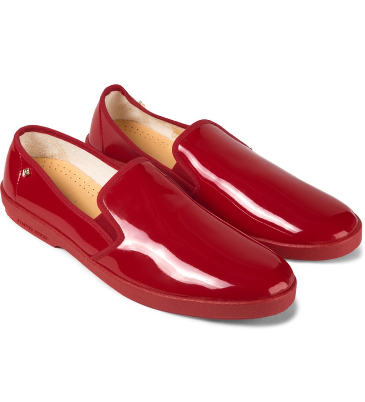 Red Vinyl Slip-on Shoes Placeholder Image