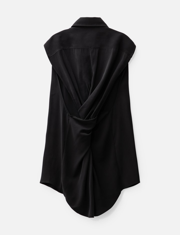Shop Lgn Louis Gabriel Nouchi Sleeveless Shirt With Twisted Back In Black