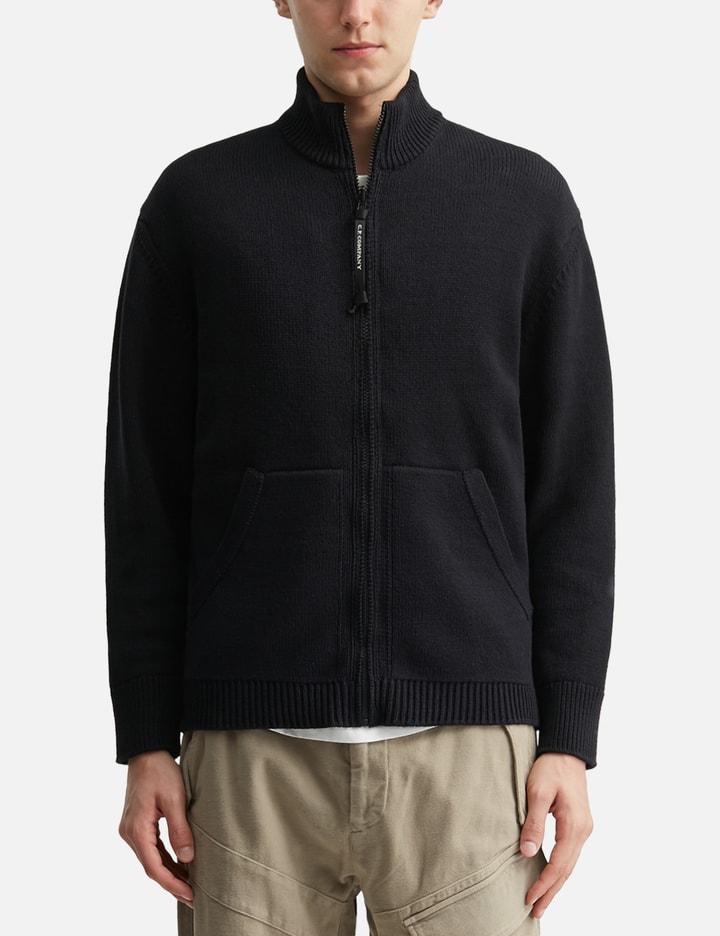 C.P. Company Cotton Mixed Zipped Cardigan
