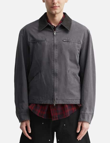 Garment Washed Zip Work Jacket view 11