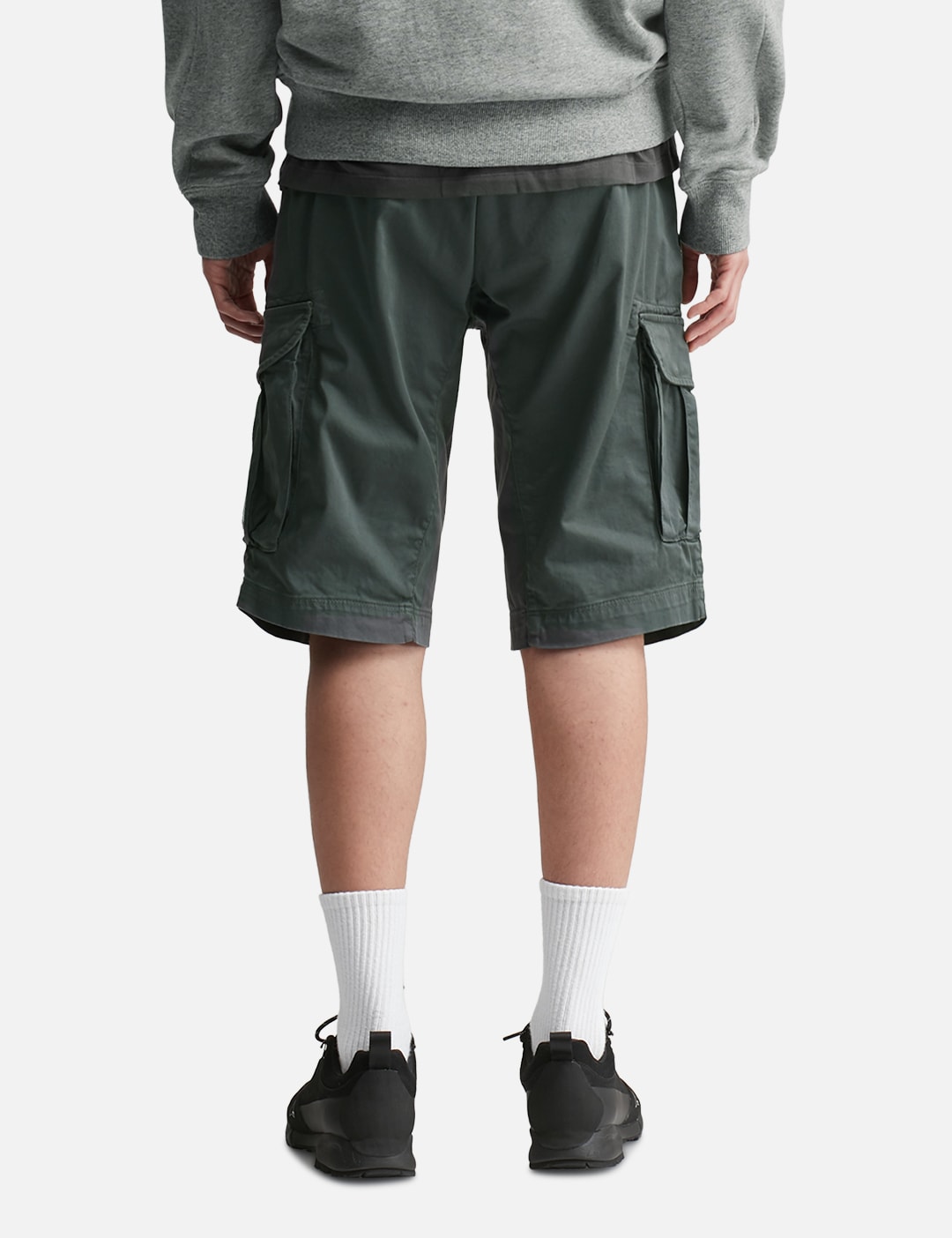 Bermuda Cargo In Satin Stretch view 19