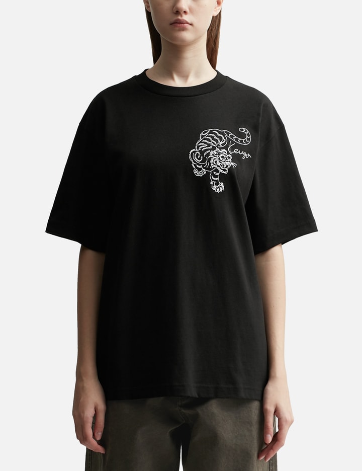 'Kenzo Star Tiger' Oversized Embroidered T-shirt Placeholder Image