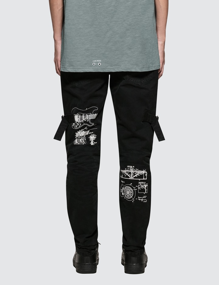 Number (N)ine x C2H4 Guitar Blueprint Punk Cargo Pants Placeholder Image