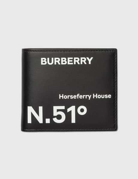 Burberry Coordinates Print​ Leather Bifold Wallet