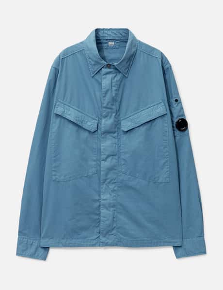 C.P. Company Organic Gabardine Lens Zipped Overshirt