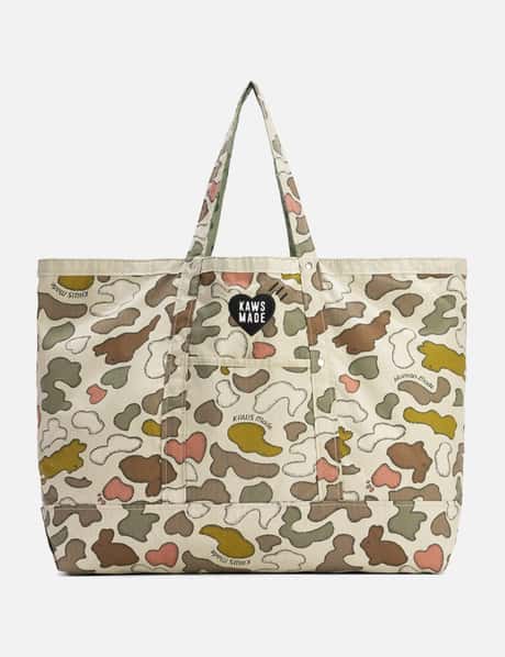 Human Made Kaws Reversible Camo Tote Bag