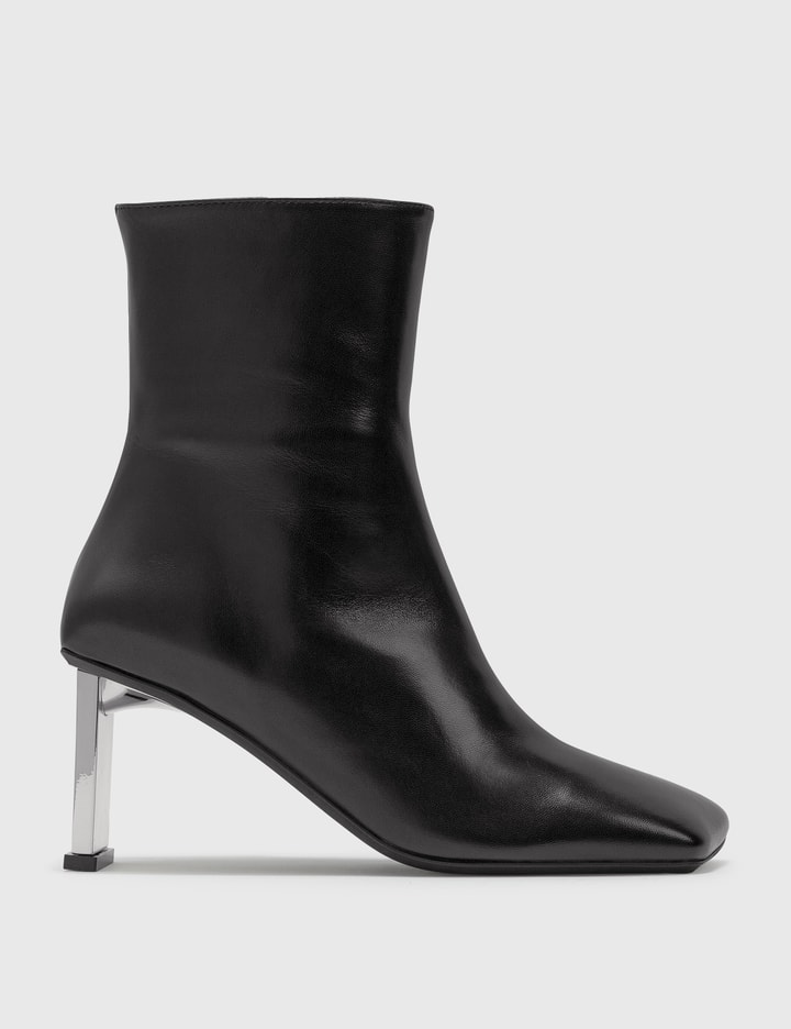 Metal Bar Square Ankle Boots Placeholder Image