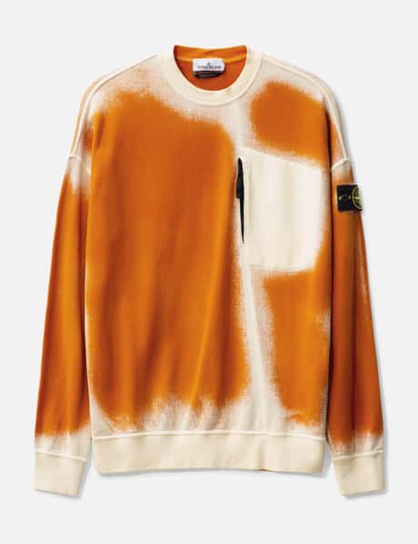 Stone Island Spray Paint Sweatshirt HBX