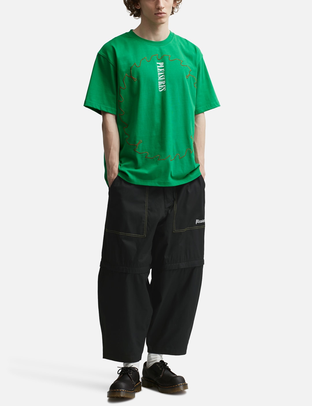 Green Trousers with logo Palm Angels - GenesinlifeShops Canada
