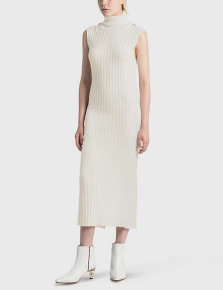 strapless open back dress Ribbed Wool Midi Dress – Carina Wear Iraq main image 0