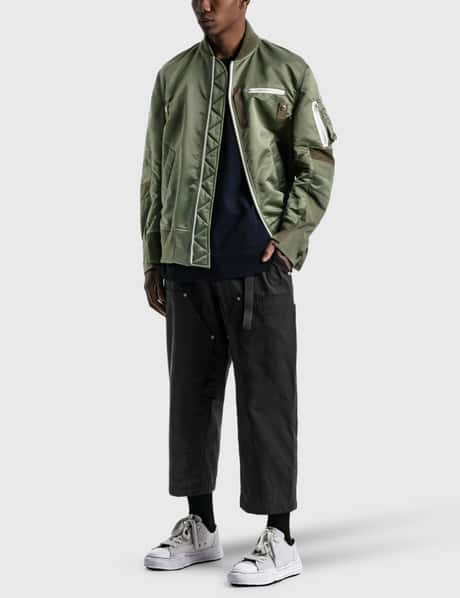 Sacai - Nylon Twill MA-1 Blouson | HBX - Globally Curated Fashion 