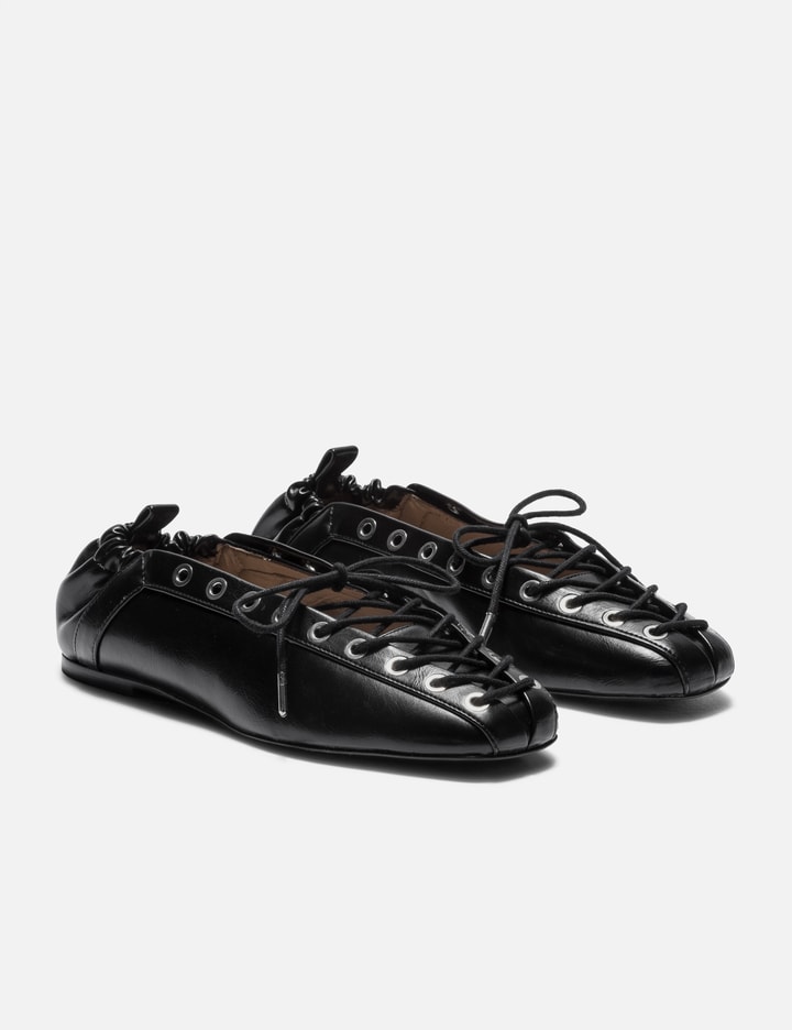 Oleatex Lace-Up Ballerinas Placeholder Image