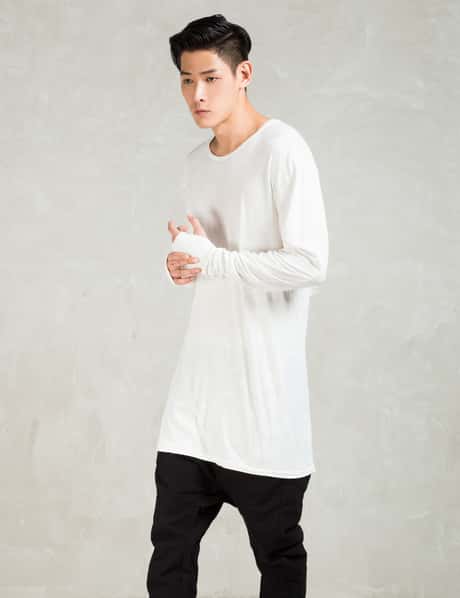 11 By Boris Bidjan Saberi - White L/S Ls1 T-Shirt | HBX