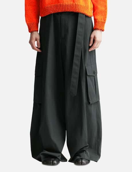 Dries Van Noten - Wide Belted Pants | HBX - ハイプビースト 