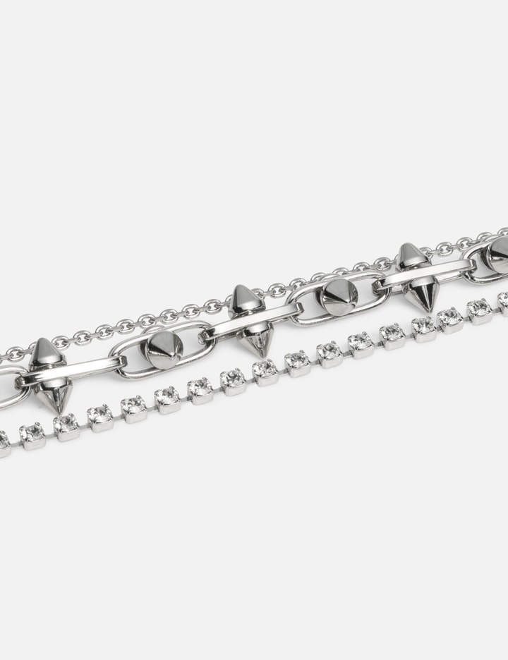 Shop Justine Clenquet Harmony Choker In Silver
