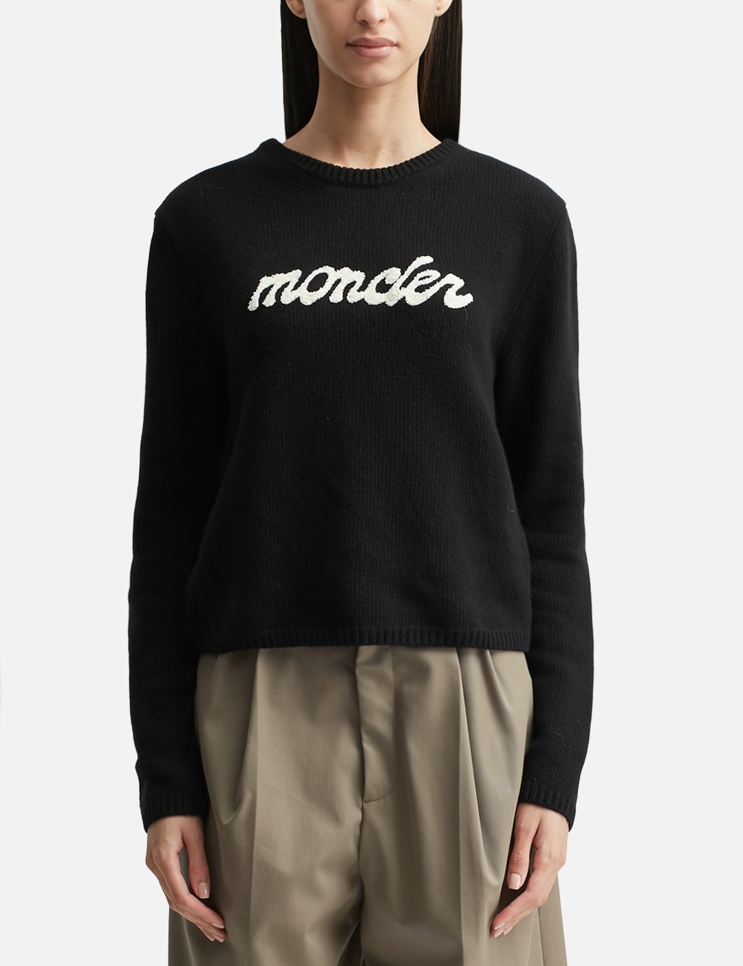Embroidered Logo Wool & Cashmere Sweater view 13