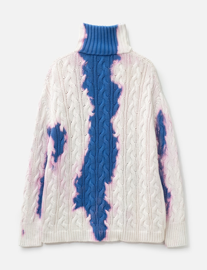Balenciaga Turtle Neck Cable Knit