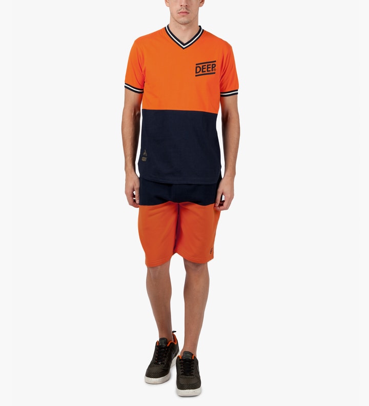 Orange Split Sweatshorts Placeholder Image