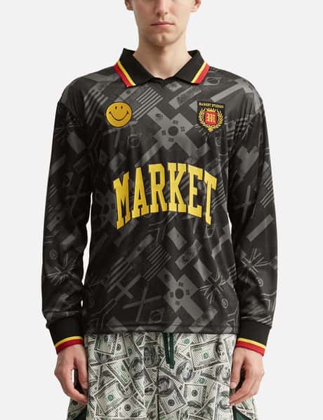Smiley International Flags Long Sleeves Soccer Jersey view 10