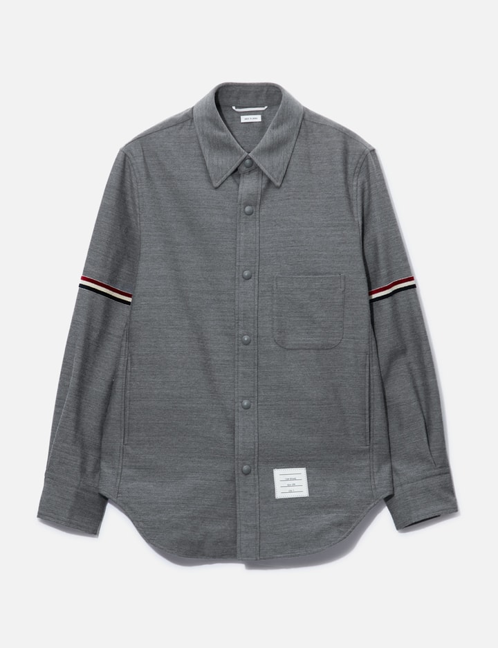 Thom Browne Shirt Jacket In Grey