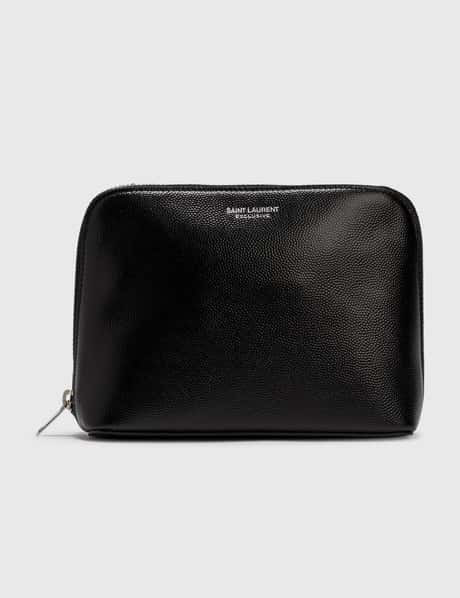 Saint Laurent YSL SMALL LEATHER POUCH