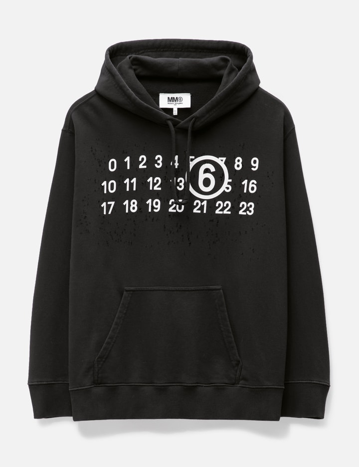 MM6 Maison Margiela - Number Logo Hoodie | HBX - Globally Curated