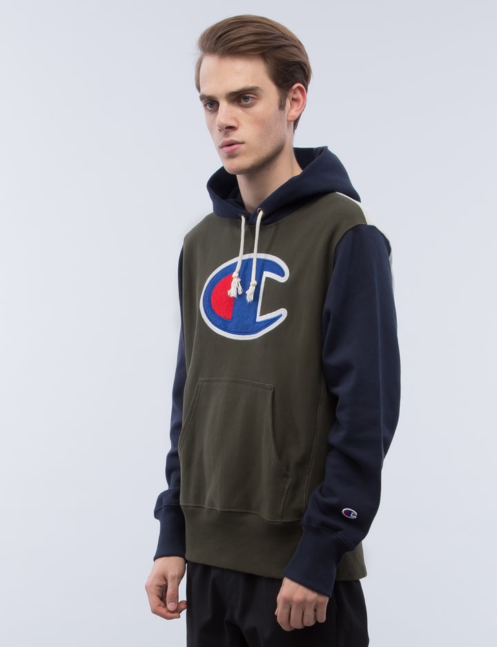 Tri-Color Oversize Logo Hoodie Placeholder Image