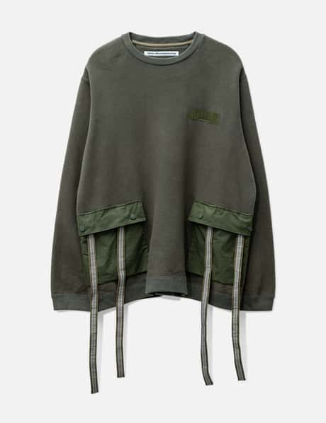 White Mountaineering WHITE MOUNTAINEERING SWEATSHIRT WITH EXTENDED STRAPS