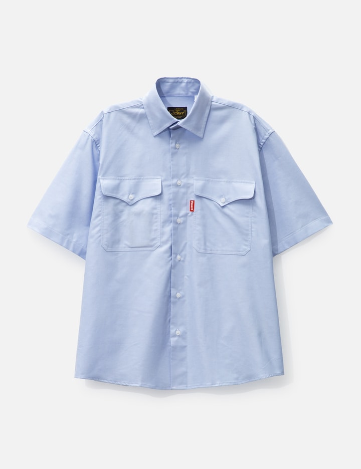 Fuct Western Yoke Pocket Oxford Shirt In Blue