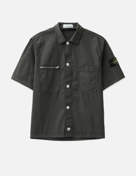 Stone Island Supima® Cotton Twill Stretch-TC Short-sleeve Overshirt