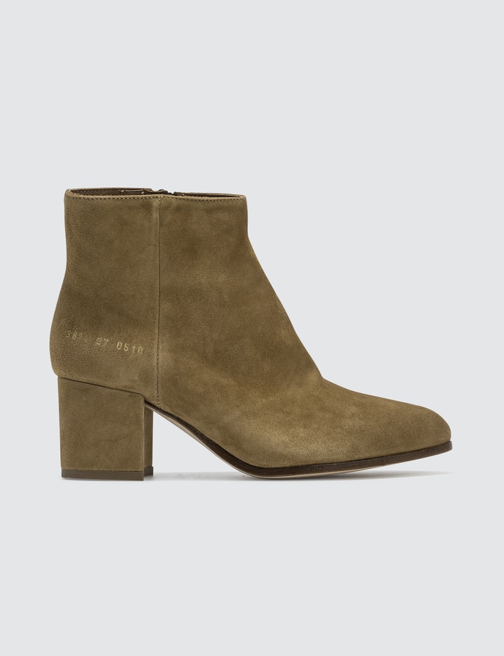 Suede Zip Ankle Boots Placeholder Image