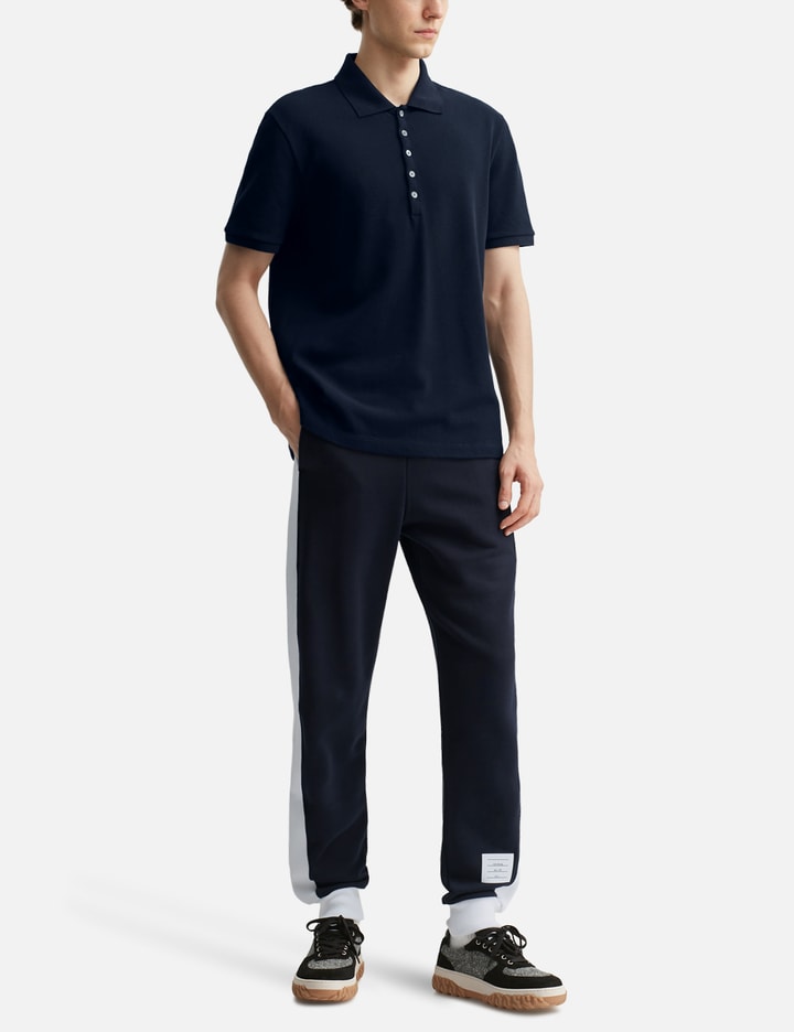 Thom Browne Classic Pique 4-Bar Polo