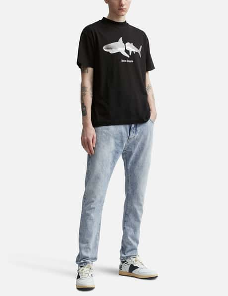 Palm Angels Shark Classic T-shirt in Yellow for Men