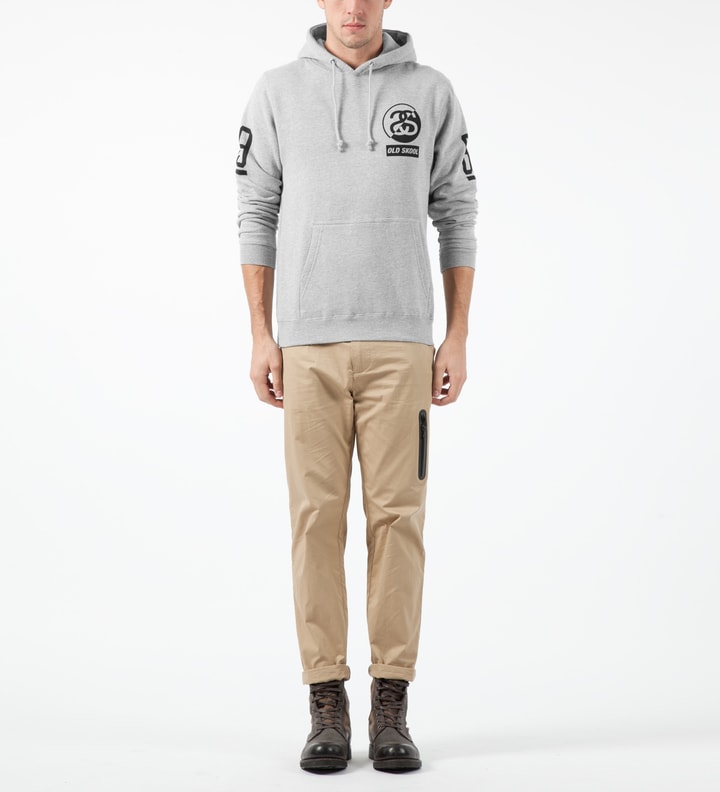 Heather Grey SS Old Skool Hoodie Placeholder Image