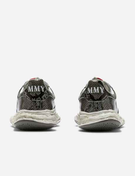 "CHARLES" OG Sole Python Printed Leather Low-Top Sneaker view 9