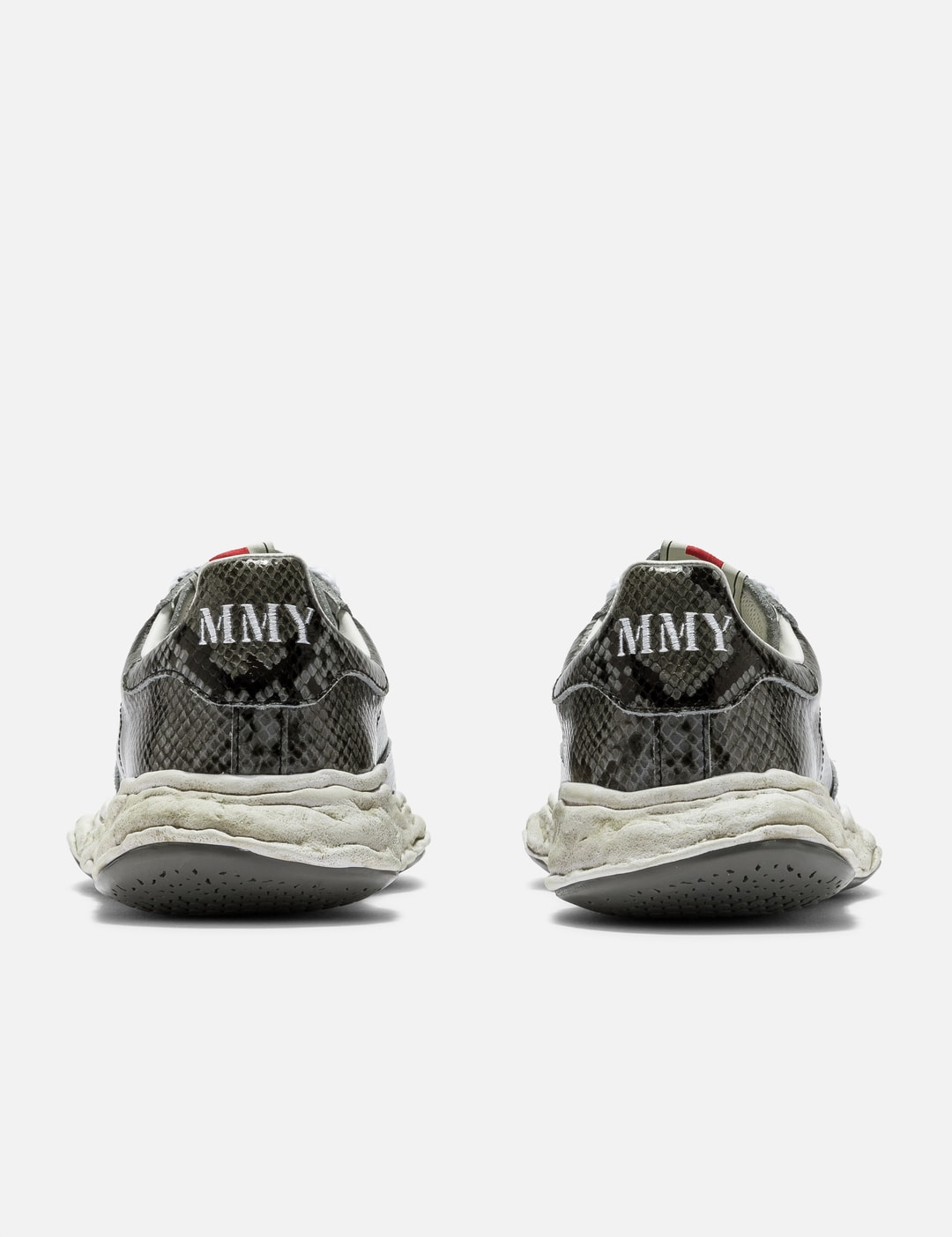 "CHARLES" OG Sole Python Printed Leather Low-Top Sneaker view 10