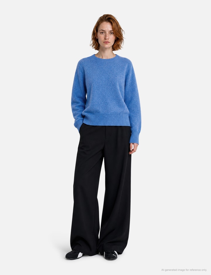 Moondal Basic Round Knit In Blue