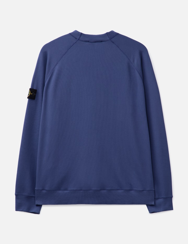 Stone Island Light Cotton Fleece Sweatshirt In Purple